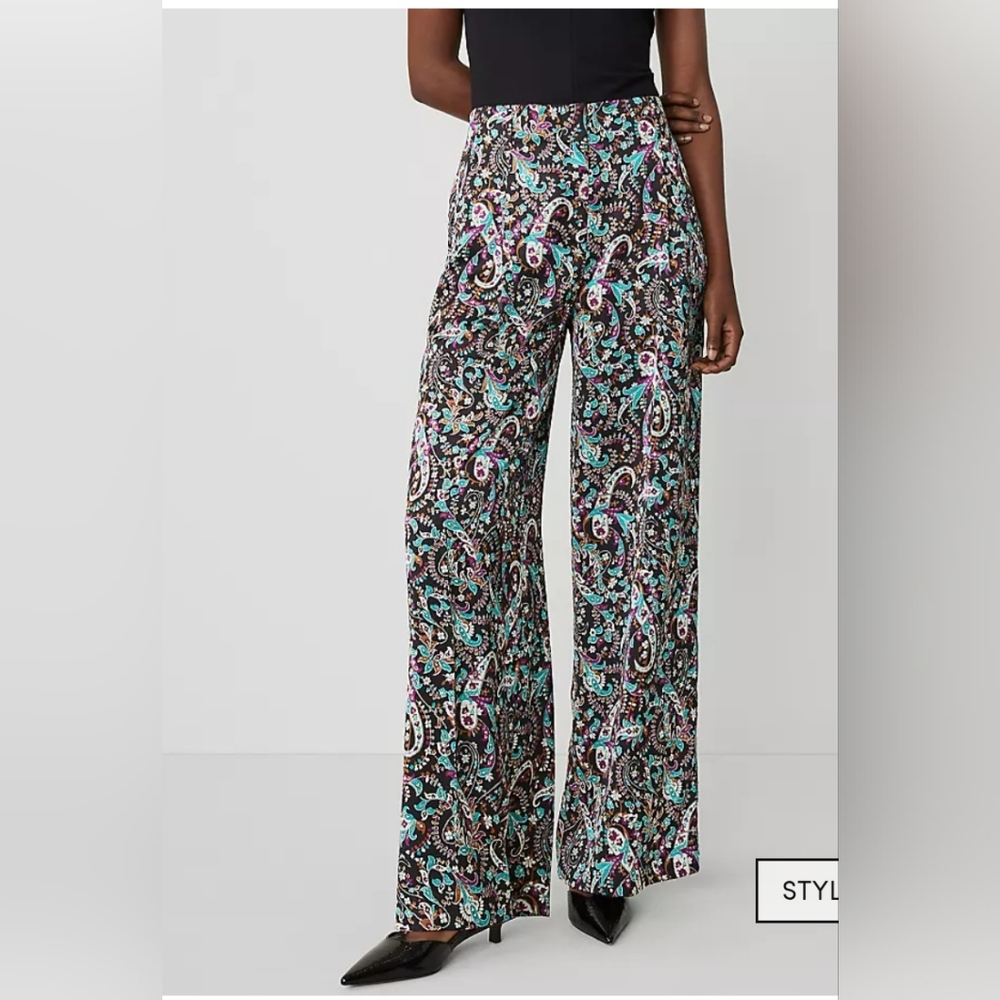 Ann Taylor Pleated Wide Leg Pants